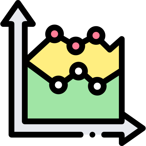 gráfico de linea icono gratis