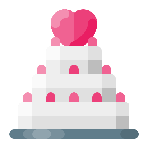 pastel de boda icono gratis