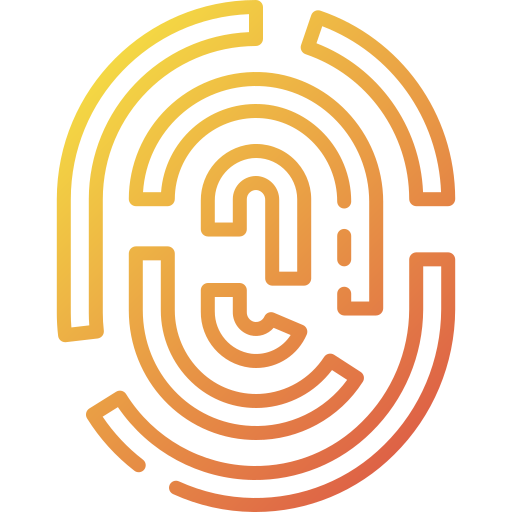 huella dactilar icono gratis