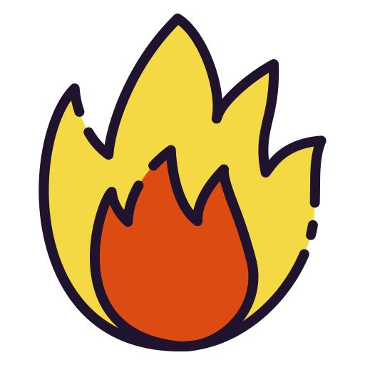 Fire Good Ware Lineal Color icon