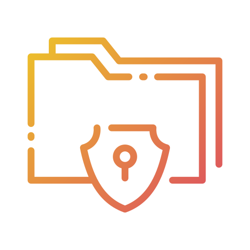 seguridad de datos icono gratis