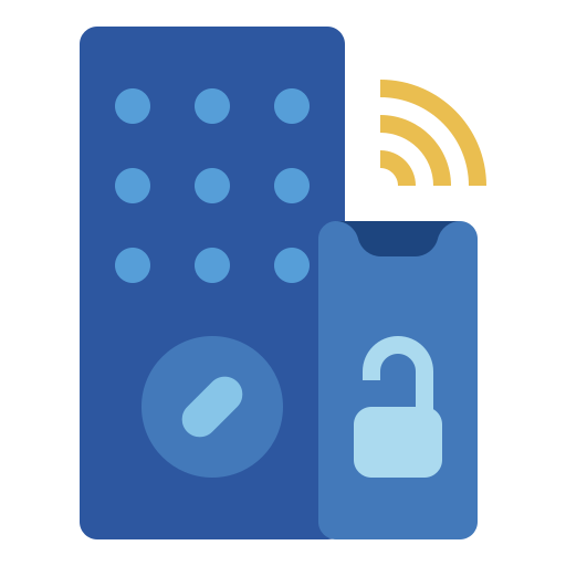 cerradura inteligente icono gratis