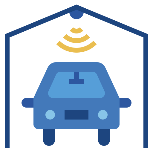 aparcamiento de coches icono gratis