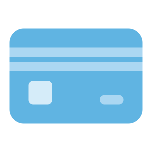 Credit card Generic Blue icon