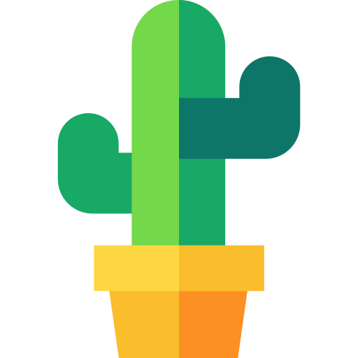 Cactus Basic Straight Flat icon