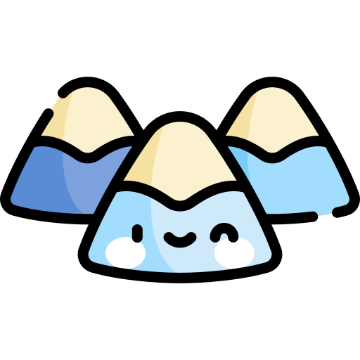 Mountain Kawaii Lineal color icon