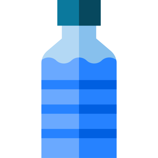 Water bottle Basic Straight Flat icon