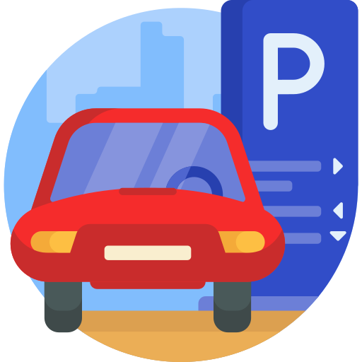 Transportation, travel, ramp, park, car, transport, parking icon