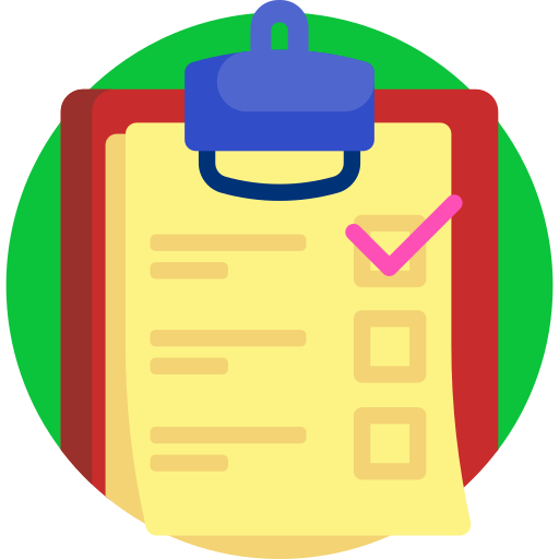 List Detailed Flat Circular Flat Icon