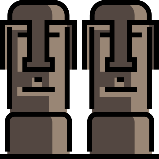 Moai Pixel Art 32 Bit: vetor stock (livre de direitos) 2192037039