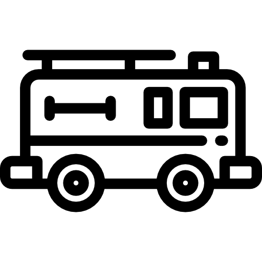 Fire truck Detailed Rounded Lineal icon