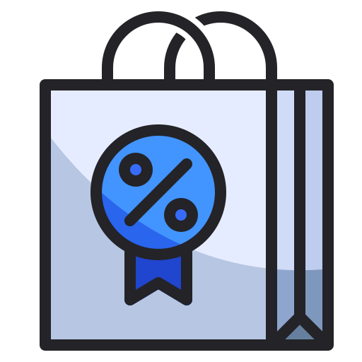 Shopping bag Generic Outline Color icon