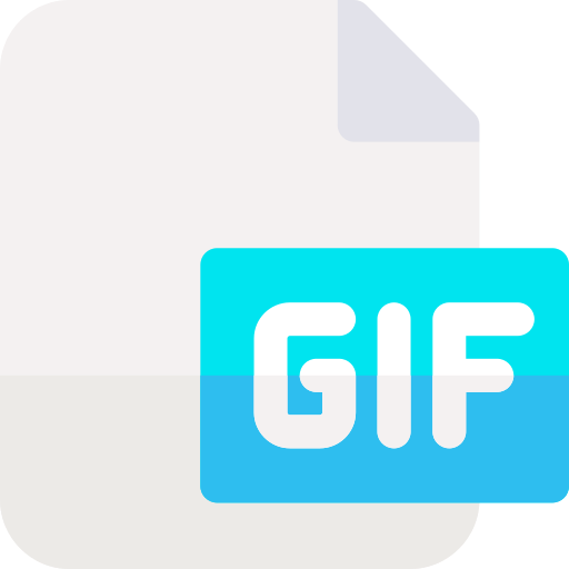 Gif Basic Rounded Flat icon