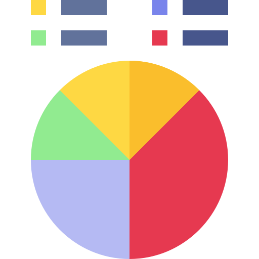 gráfico circular icono gratis