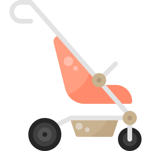 carrito de bebé icono gratis