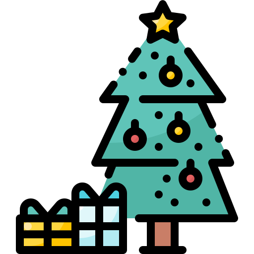 árbol de navidad icono gratis