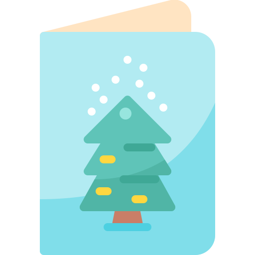 Christmas card Pixelmeetup Flat icon