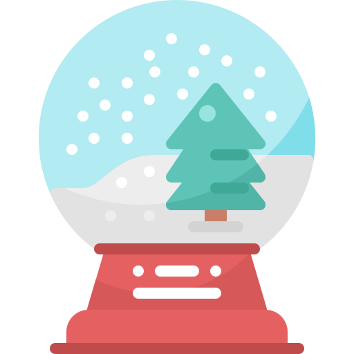 Snow Globe Pixelmeetup Flat Icon