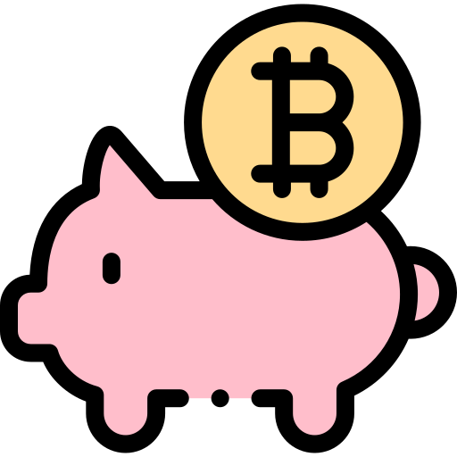 Piggy bank Detailed Rounded Lineal color icon