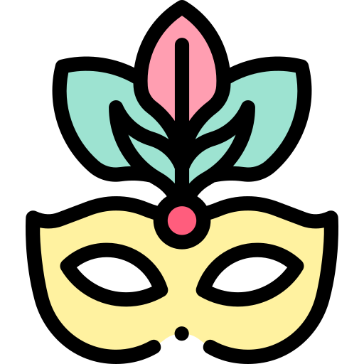 Mask Detailed Rounded Lineal color icon