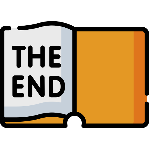 The end - free icon