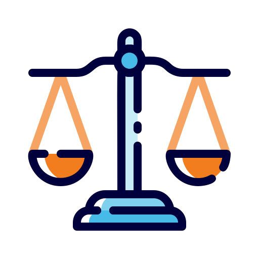 Justice scale Generic Color Omission icon