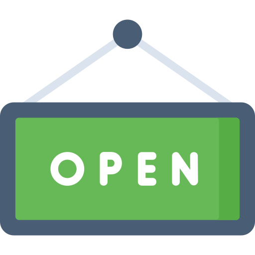 Open sign Special Flat icon