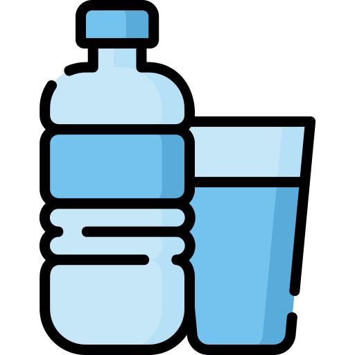 Botella de agua - Iconos gratis de comida