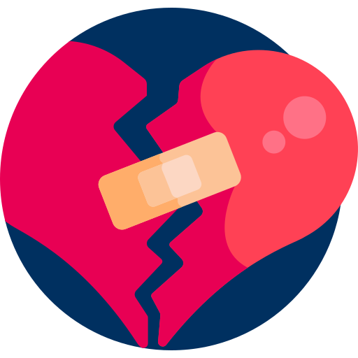 Broken heart free icon
