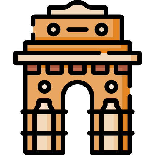 puerta de la india icono gratis