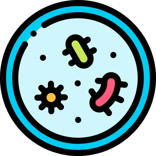 Bacteriology Detailed Rounded Lineal color icon