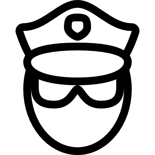 policía icono gratis