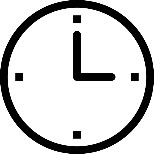 Clock Undertone Outline icon