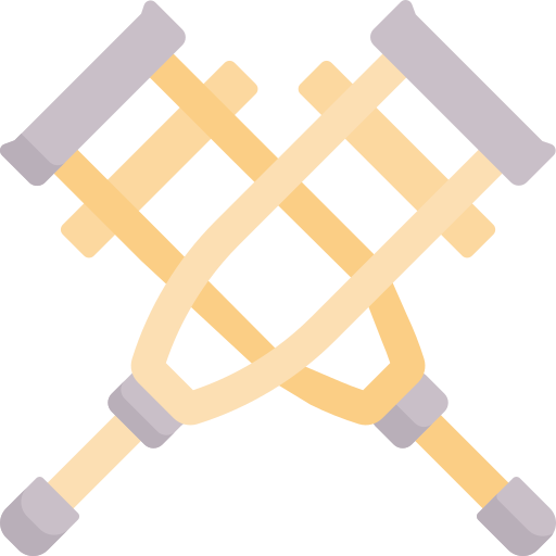 Crutches free icon Crutches free icon