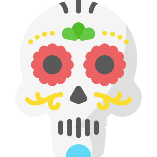 calavera mexicana icono gratis