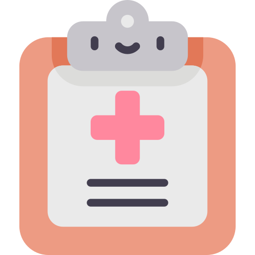 historial médico icono gratis