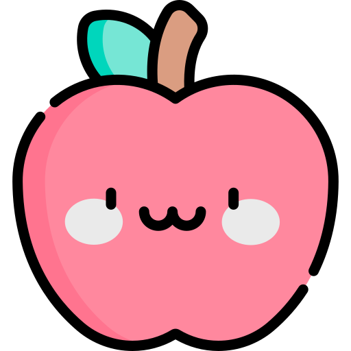 Apple Kawaii Lineal color icon