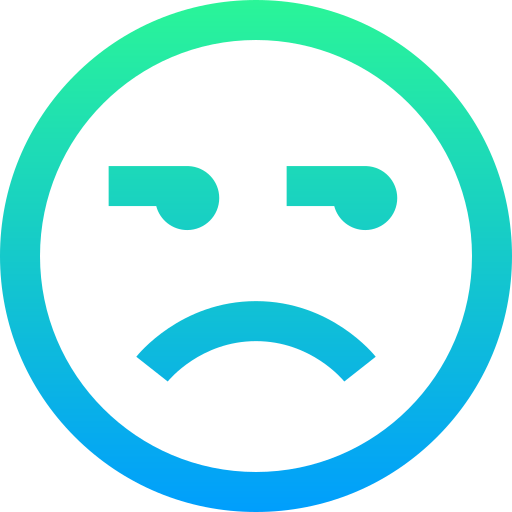 Unhappy Super Basic Straight Gradient icon
