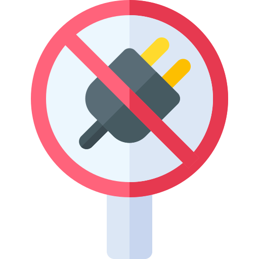 No plug free icon No plug free icon