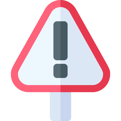 Warning free icon Warning free icon