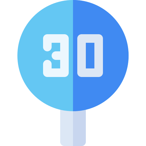 límite de velocidad icono gratis