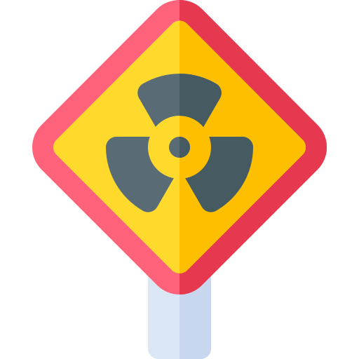 Radiation free icon