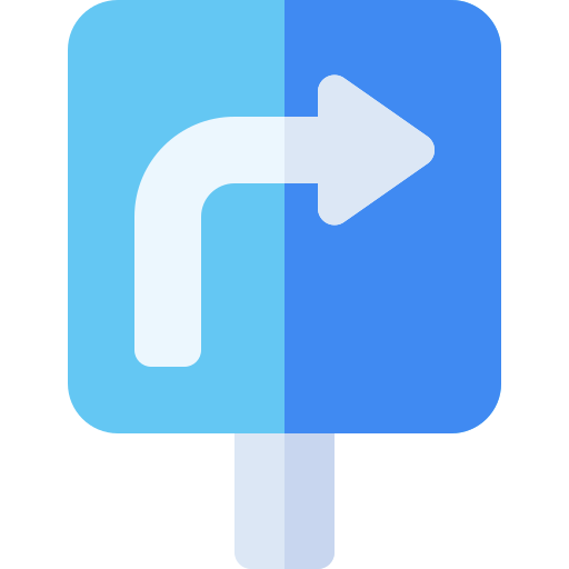 Turn right free icon Turn right free icon
