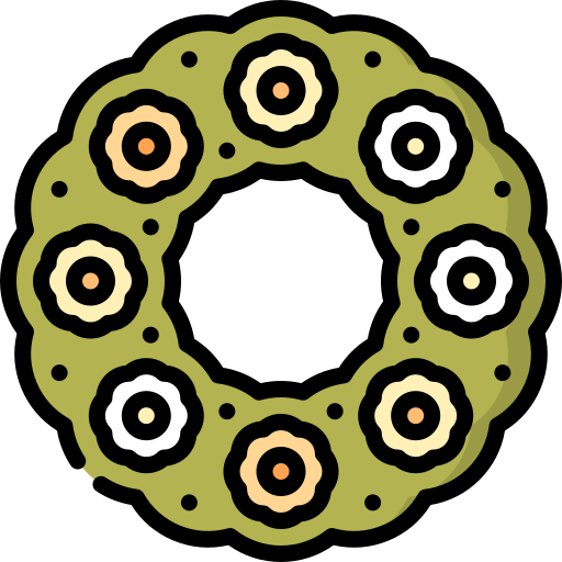 Wreath Special Lineal color icon