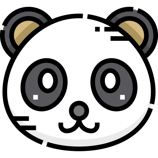 Panda Bear Clipart Transparent Background, Cartoon Panda Bear Head