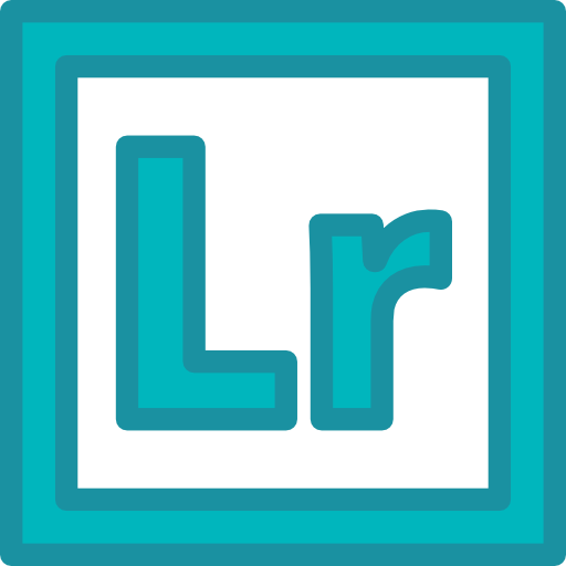 Adobe lightroom Detailed Rounded Lineal color icon