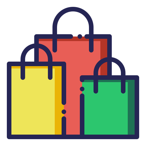 Shopping bags Generic Outline Color icon
