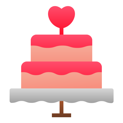 pastel de boda icono gratis