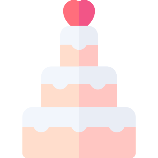 pastel de boda icono gratis