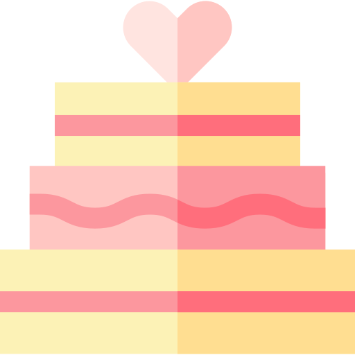 pastel de boda icono gratis